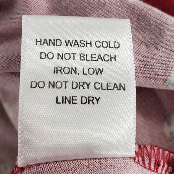 🧚‍♀️Daisy May Cranberry Top w/Cat Face Print Long Sleeve Top Large - Picture 9 of 9